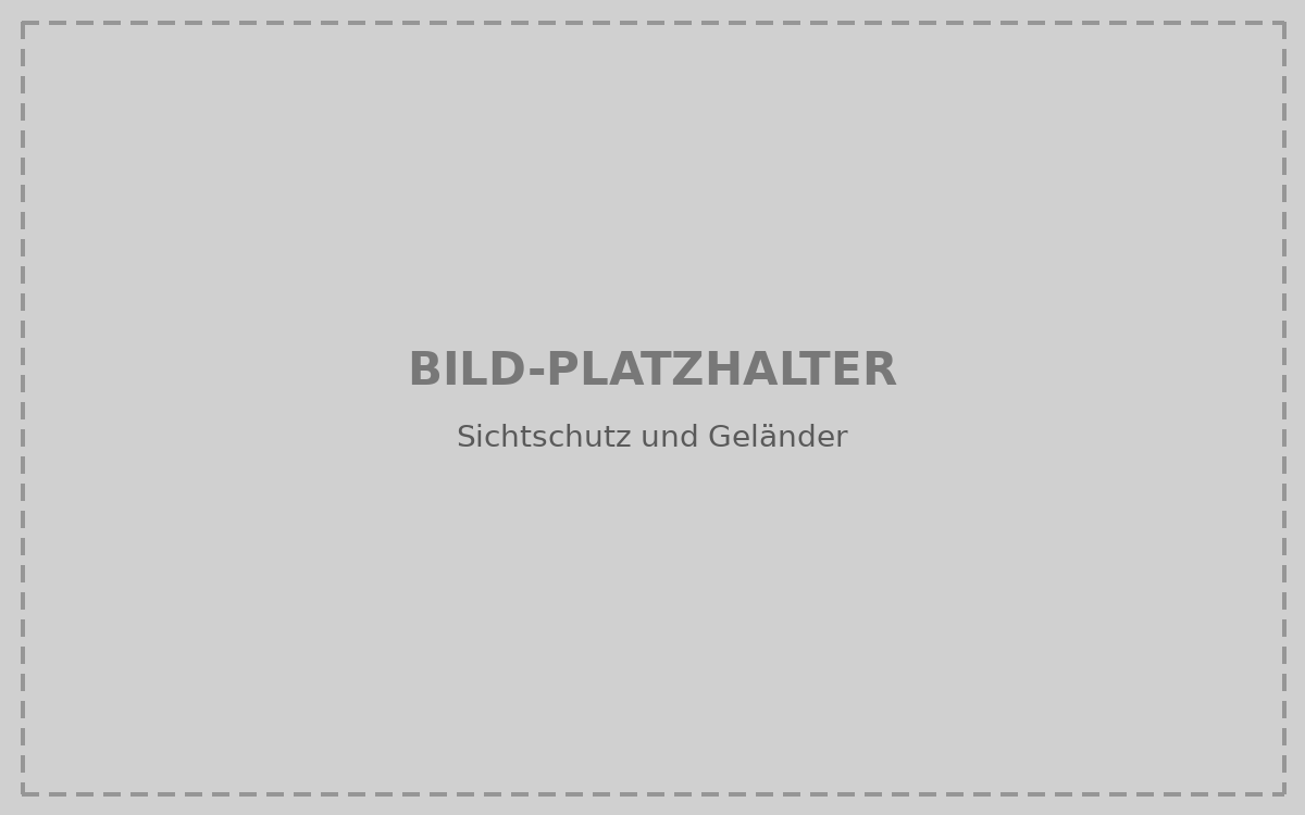 Sichtschutz und Geländer für Terrassen