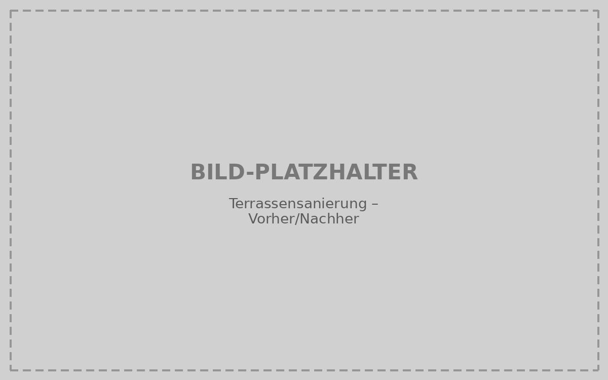 Terrassensanierung Vorher Nachher